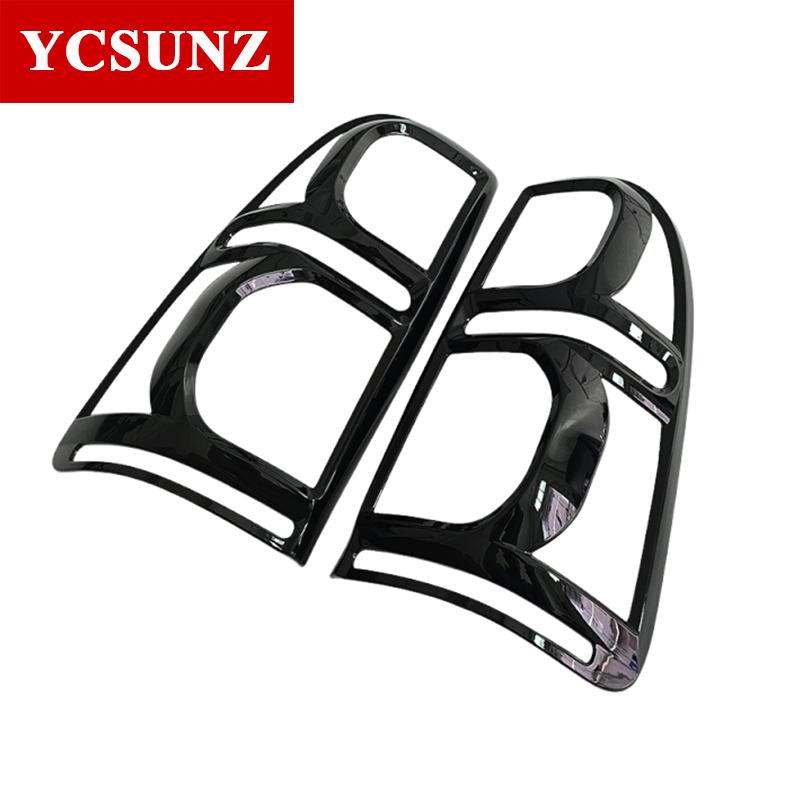 ABS Matte Black Tail light Cover Accessories For Toyota Hilux Vigo 2012 2013 2014 Rear Lamp Hood Car Exterior Parts