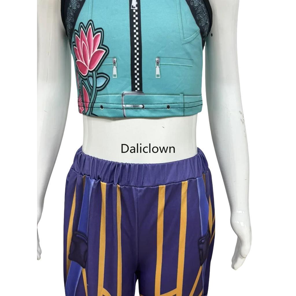 Huntrix Golden KPDH KDPop Rumi Mira Zoey Cosplay Costume Kids Girls Birthday Party Halloween Stage Performance Clothes