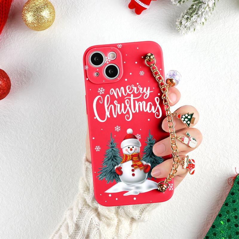 

Рождественский ремешок на запястье чехол-цепочка для Xiaomi Poco F3 X3 NFC Redmi 9T 9C Mi Note 10 10S 9 9S 8 8T 7 11 11S Lite 10T 11T X4 Pro сумка Poco X3 X3 NFC 4G