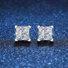 D Color 1ct  Moissanite Stud Earrings For Women Luxury Jewelry Original 925 Sterling Diamond Wedding Party Earring Gift