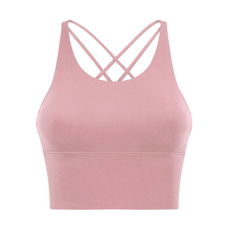 Lu Same Sports Bra for Women 2025 New Outdoor Removable Bubble Wrap Running Fitness Beauty Back Yoga Vest