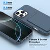 New Built-in Kickstand Card Pocket Case for iPhone 16 15 14 Plus 11 13 12 Pro Max Plain Breathable translation Cover Fit light