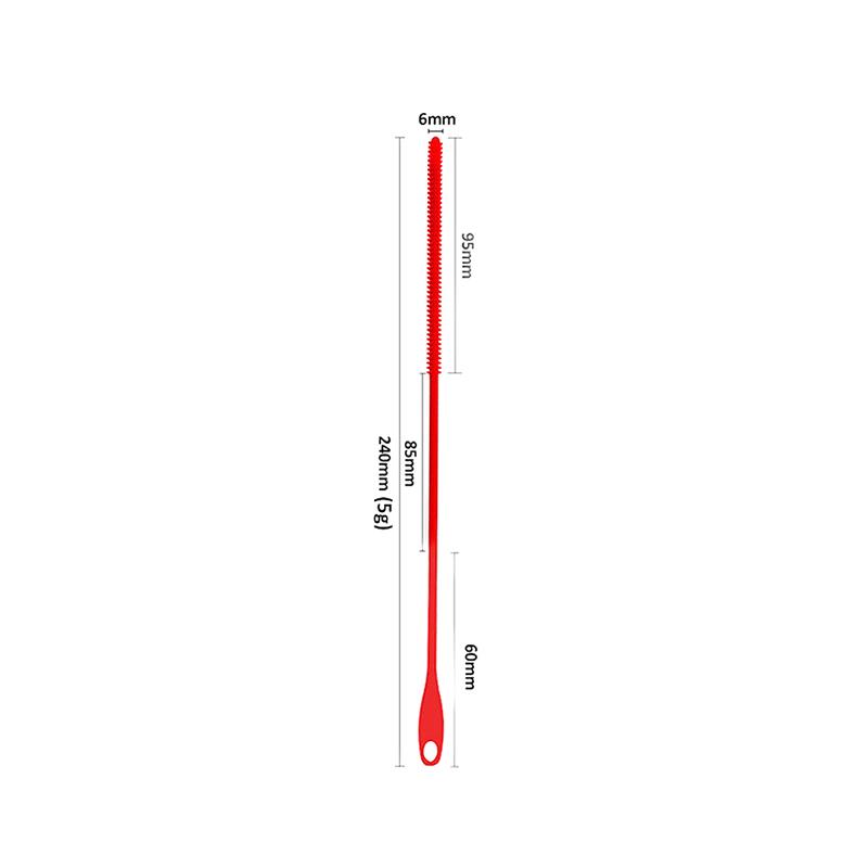 Hole Gap Cleaning Brush Straw Cleaning Brush Silicone Pacifier Nipple Cup Cover Brush Soft Head Handheld Drinking Straw Cleaner