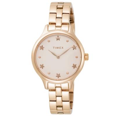 Watch Peyton Pink Dial Brass Mineral Glass Quartz America Watch TW2V23400 Pink [TIMEX] 35.5MM Women's [Item]