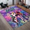 K-pop Demons Style Crystal Velvet Rug, Soft Anti‑Slip Crystal Velvet Carpet for Living Room Bedroom Home Decor