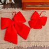 DIY Xmas Tree Bowknot Pendant Hanging Ornament Christmas Tree Decorations  Home Navidad New Year
