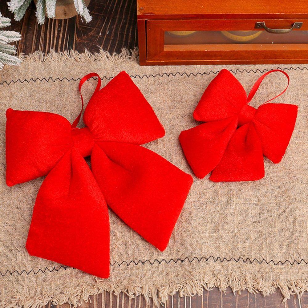 DIY Xmas Tree Bowknot Pendant Hanging Ornament Christmas Tree Decorations  Home Navidad New Year