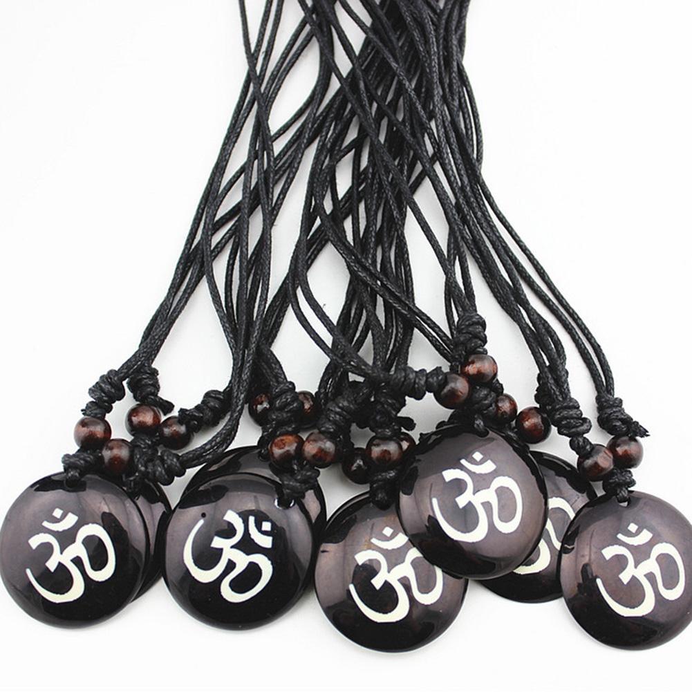 Unisex Fashionable Delicate Indian Sanskrit OM Symbol Decoration Resin Pendants