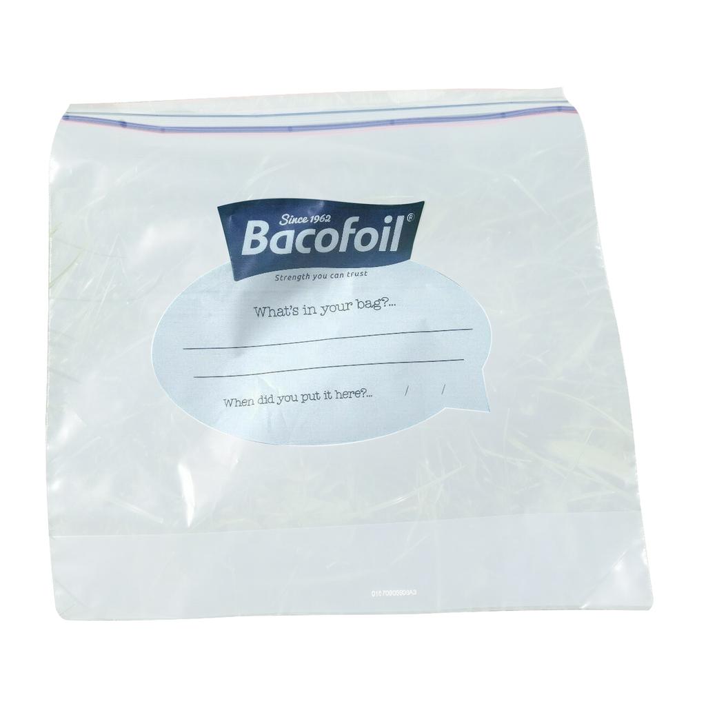 Bacofoil SafeLoc Double Seal Food & Freezer Bags Medium 27 X 24cm 3L 15pk