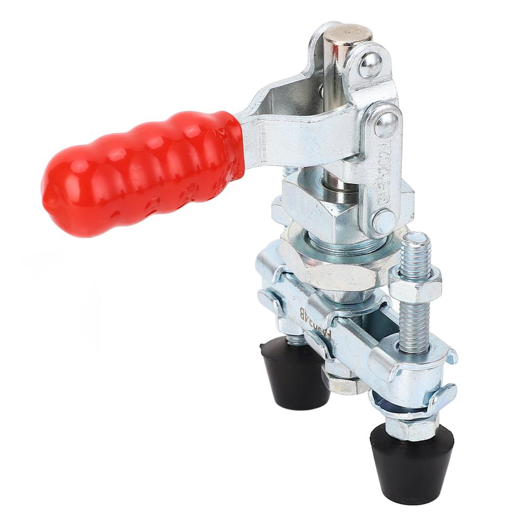 Push Pull Toggle Clamp with Flange Base Double Head Quick Release Clamp 91kg Holding Capacity 20mm