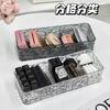 Desk Drawer Organizers Plastic Bathroom Storage Makeup Organizer with Divide Clear Transparent Storage Box for Makeup Jewelrs