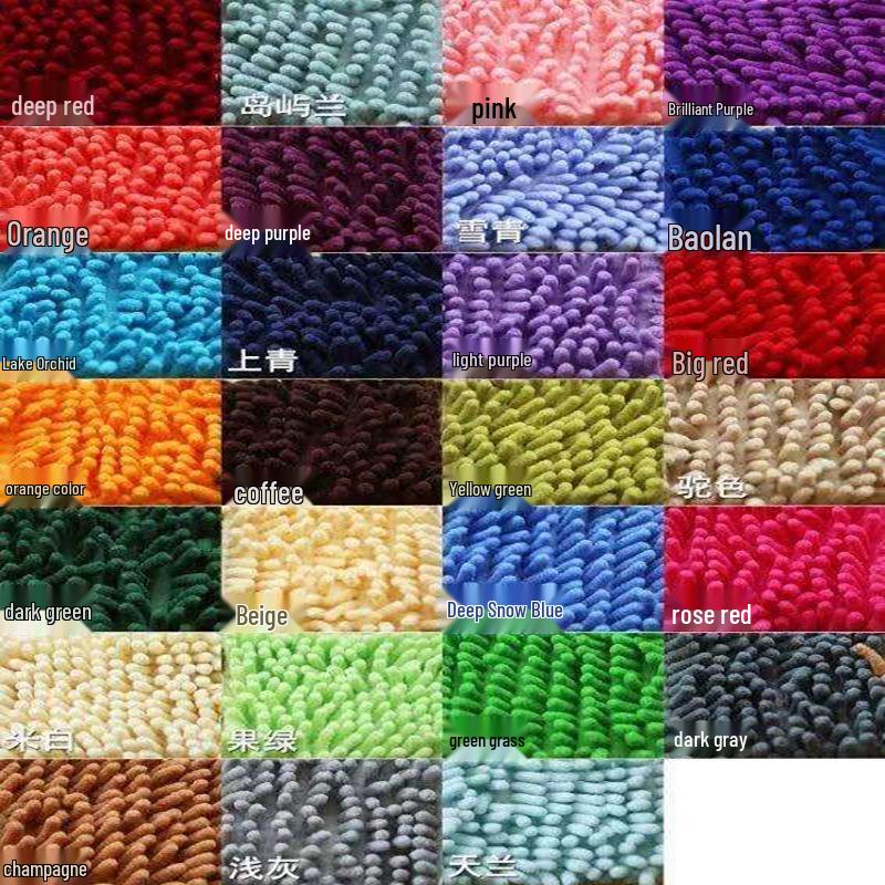 Chenille Non-slip Doormat: Water Absorbent Bathroom & Kitchen Mat