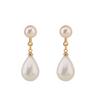2025 Stylish Water Drop Pearl Stud Earrings with S925 Silver