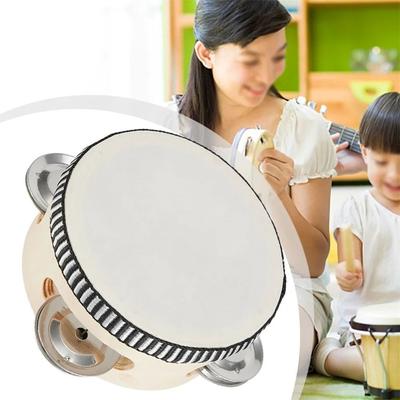 4/6/8/10inch Handheld Drum Drumming Toy Kids Drum Children Toys Tambourine  Musical Instruments