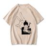 Chainsaw Unisex T Shirt Unisex EU Unisexga Cartoon Pochita Tshirt Japanese Anime Makima Harajuku Graphic Tees Clothing Tops Tshirt