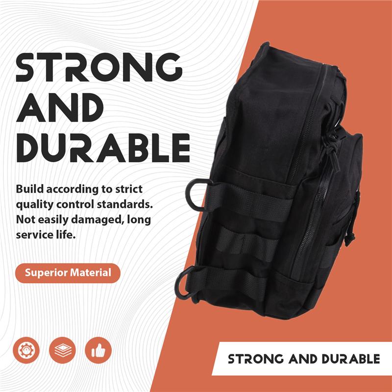 A58X-Motorcycle Handlebar Bag Travel Universal Bag T Rod Bag Storage Bag For Softail Sportster Front Handlebar Bag