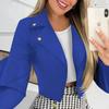 Women's Short Zip Up Jacket Casual Lapel Collar Multi Color Cropped Outerwear