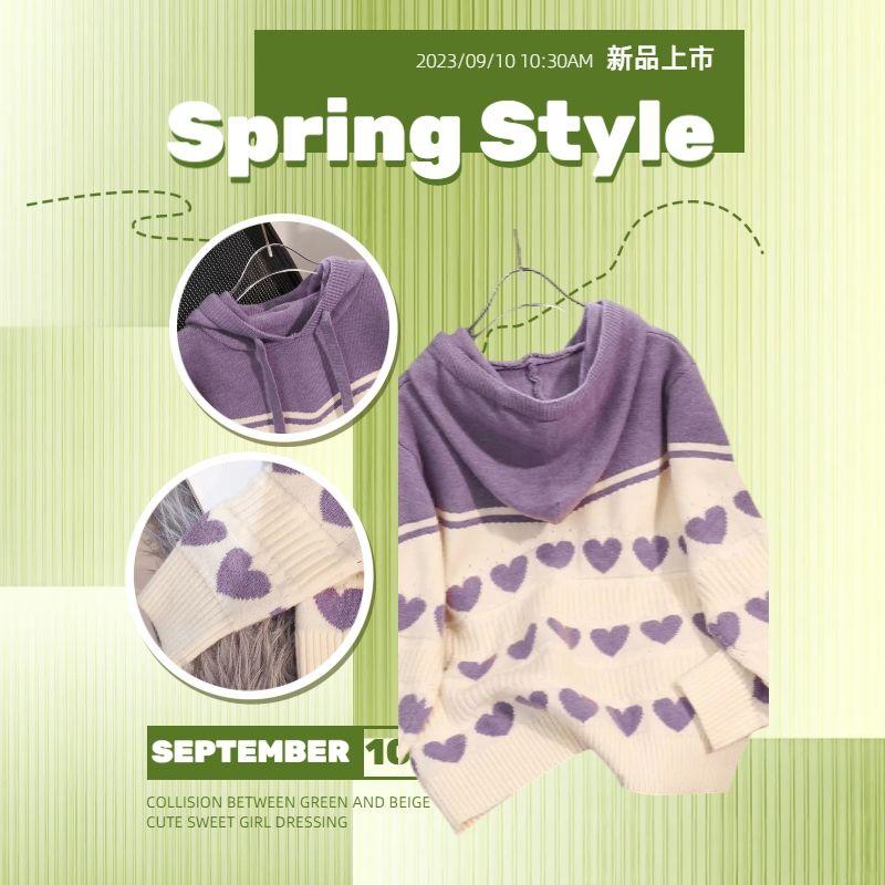 Nová mikina s kapucí Svetr Volná halenka pro dámu Zimní oblečení Dámské topy Top s dlouhým rukávem Kawaii oblečení Zimní pulovry