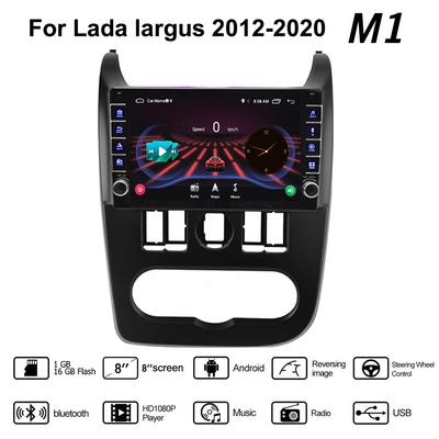 Android 2 Din autorádio, multimediálny video prehrávač pre Lada largus 2012-2020 s tlačidlovým gombíkom GPS navigácia Audio 1+16GB