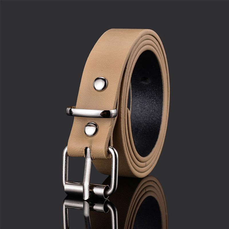 Children PU Leather Belts Boys Girls Kid Waist Strap Waistband Metal Buckle For Jeans Pants Trousers Dress Adjustable Belt