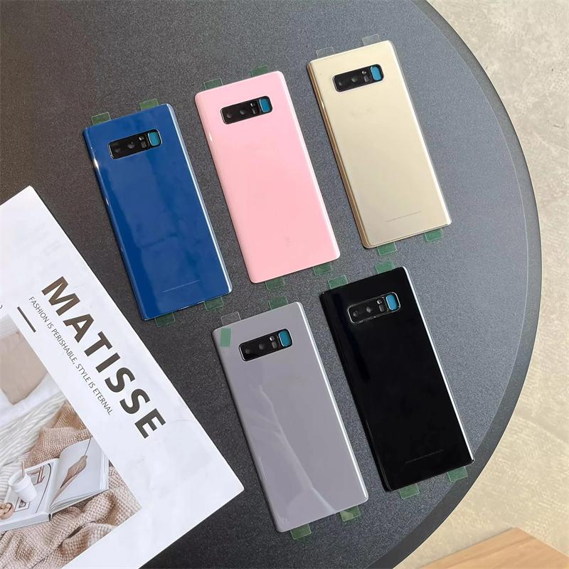 

Back Glass back cover for Samsung Galaxy Note8 SM-N950N N950F/DS N950 battery cover Housing Cover Repair Parts Battery Door Black for Note8
