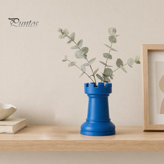 Chess Piece Design Pen Holder Holder, Makeup Brush Organizer, Minimalist Desk Decor, Multifunctional Organizer for Pens Brushes Dried Flowers,
