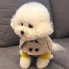 Roupas de Inverno para Cães Estilo Britânico Roupas para Animais de Estimação para Cães Pequenos e Médios Teddy Chihuahua Filhote Animal de Estimação Babador Teddy Corta-vento Capa