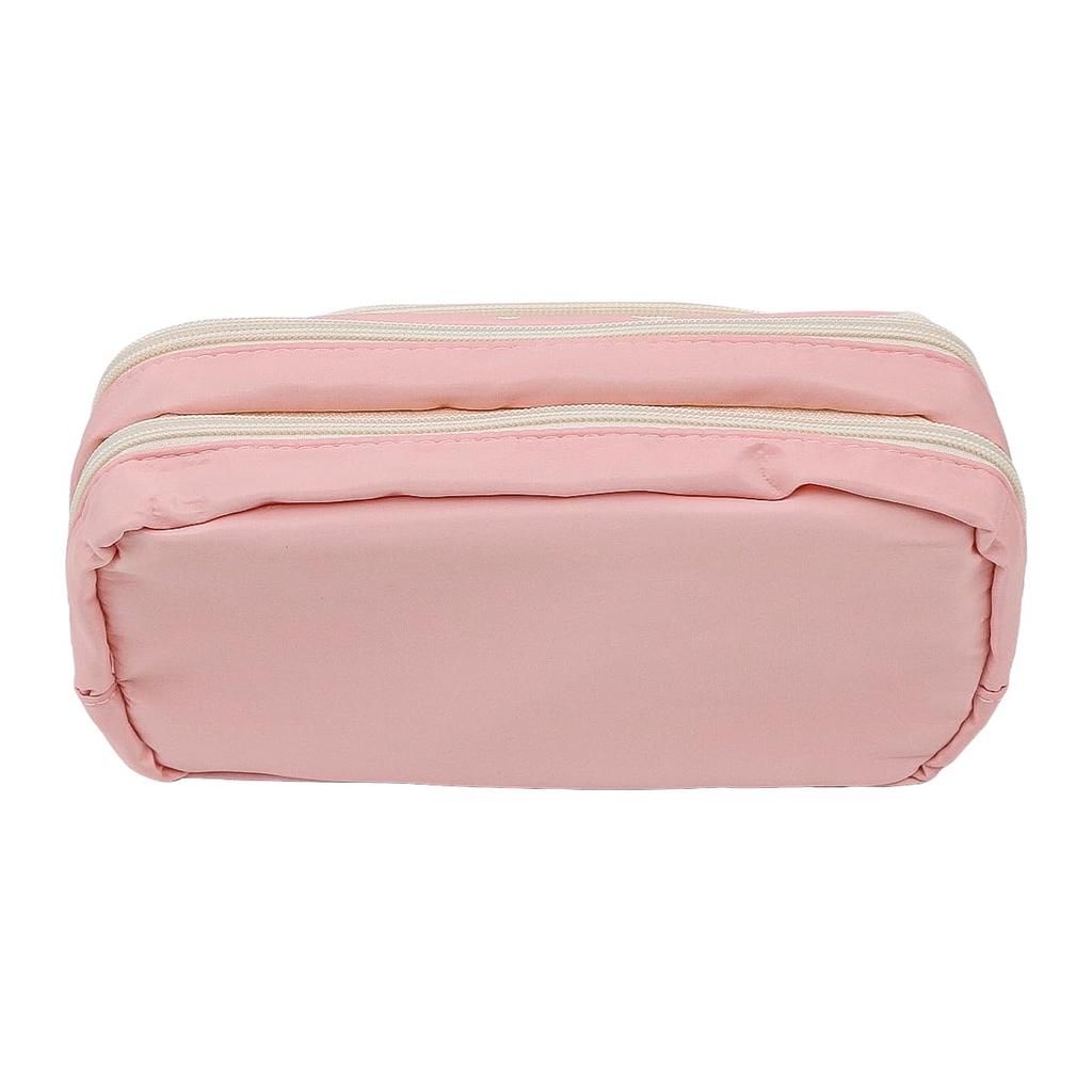 Large Capacity Pencil 3 Compartment Pencil Pencil Portable Pencil Case with Stationery Organizer with Zipper for Pink [NUZAMAS] Case, Case, Pouch,