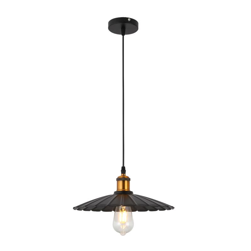 Retro Industrial Wrought Iron Pendant Lamp - Minimalist Style for Bars, Hotels, and Restaurants