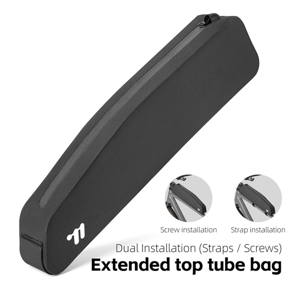 WEST BIKING YP0707426 For Bicycle Top Tube Bag Waterproof Extended TPU Road Bike Frame Bag