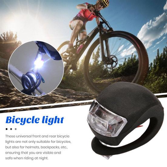 2Pcs Bike Light Lightweight Waterproof Bicycle Frog Lights Super Bright Simple Installation Night Riding Cycling Bicycle Tail Light