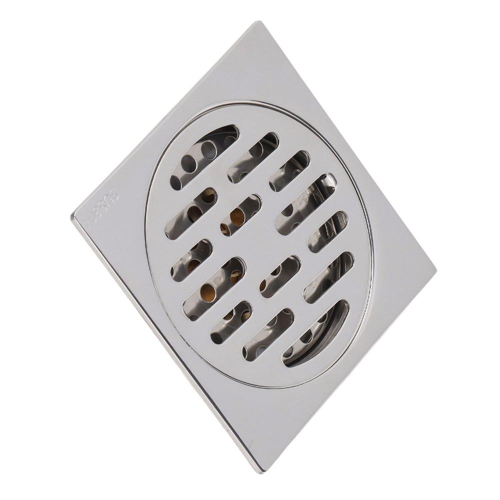 304 Stainless Steel Square Floor Drain Copper Core Odor Proof Drain Floor Drain  For Kitchen