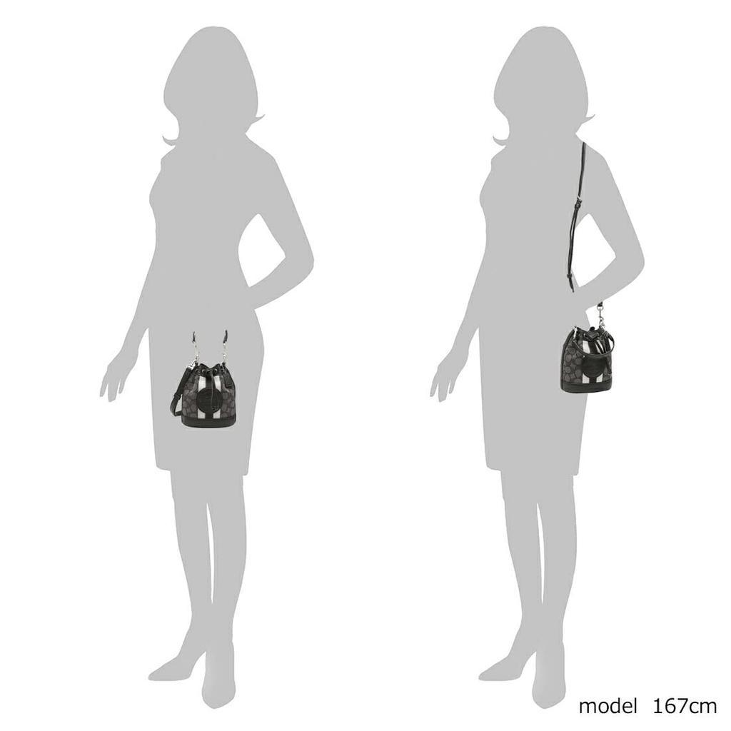 Torba na ramię Outlet Signature Torba Wiadro Czarny Wielokolorowy C8322 SVRT6 [Coach] Damska [Produkt]