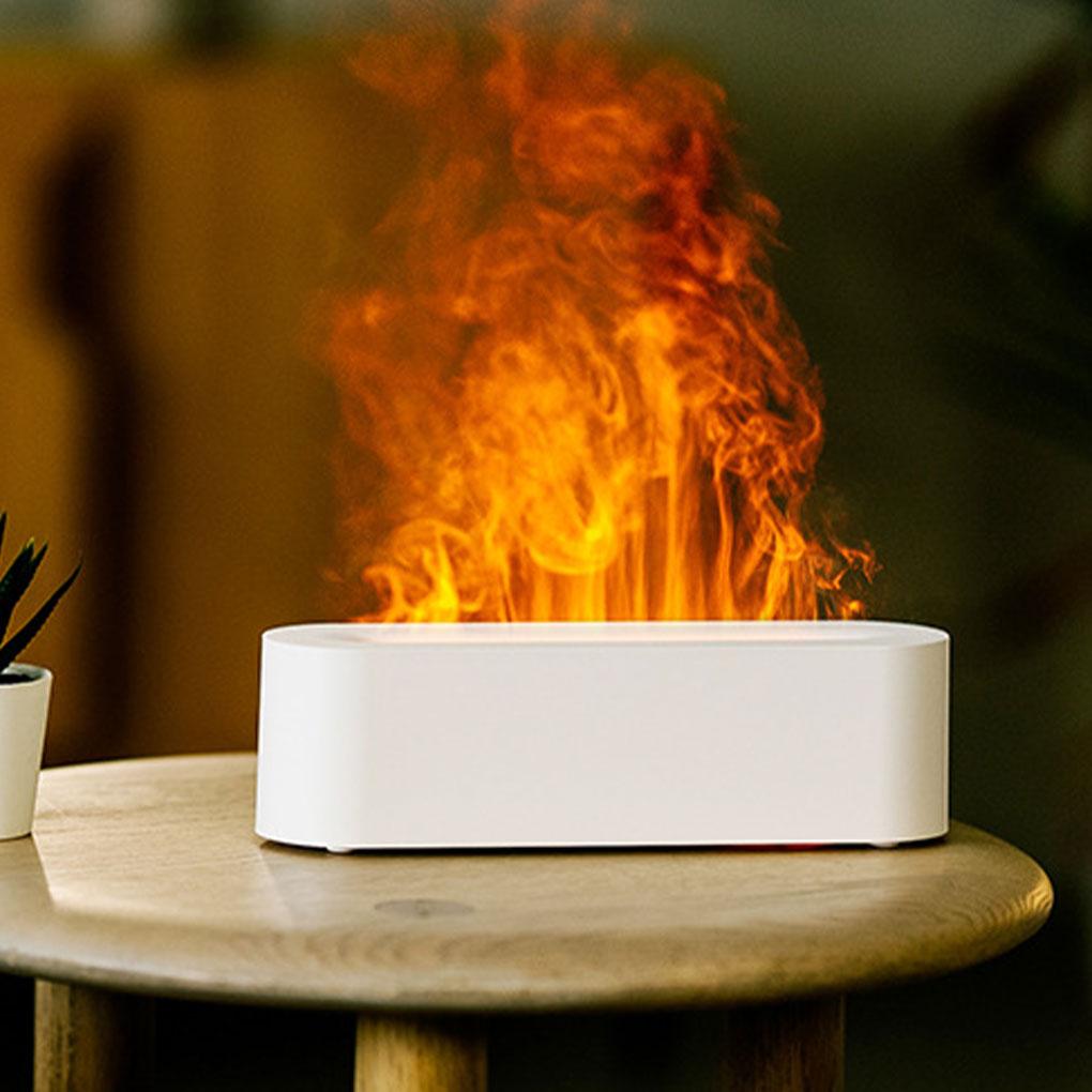 Bunter Simulations-Flammendiffusor, USB-Plug-in-Duft, Büro, Zuhause, Flammenbefeuchtungsdiffusor, Diffusor