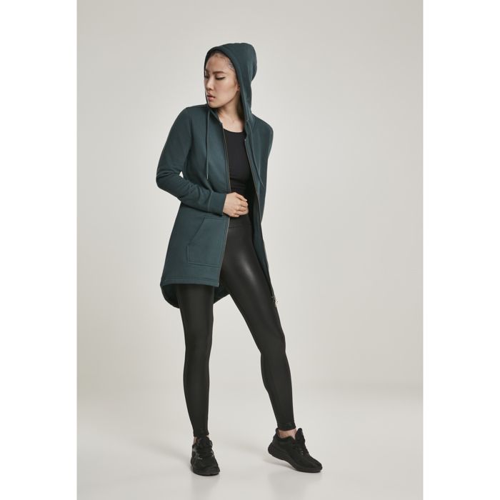 Parka Femme - Urban Classic - Sweat À Capuche - Vert Bouteille - Multisport - Confortable