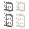 Countertop Pot Lid Organizer with Drip Tray and Spoon Rest Pot Lid Organizer Stand Multifunctional for Cabinet Stove Top