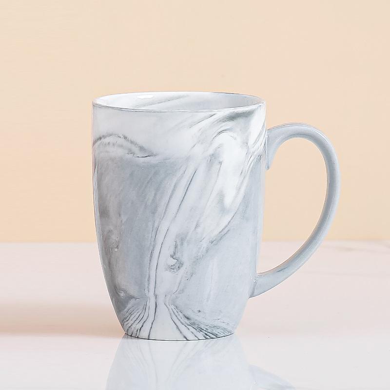 Nordic Creative Marble Mug Ceramic Cup Word Couple Water Cup
