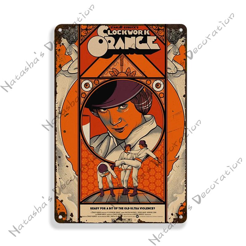 

A Clockwork Orange Poster Classic Movie Metal Sign Rusty Vintage Poster Home Bar Club Pub Cafe Theater Cinema Decor Metal Signs 20X30CM