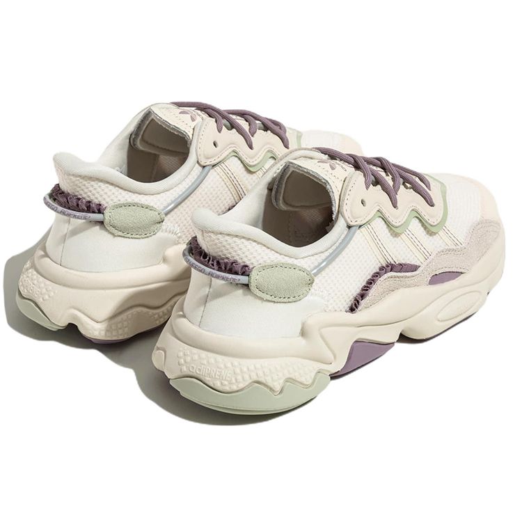 Adidas Ozweego White Halo Green Women Sneakers Wonder-White Clear-Brown FZ5633