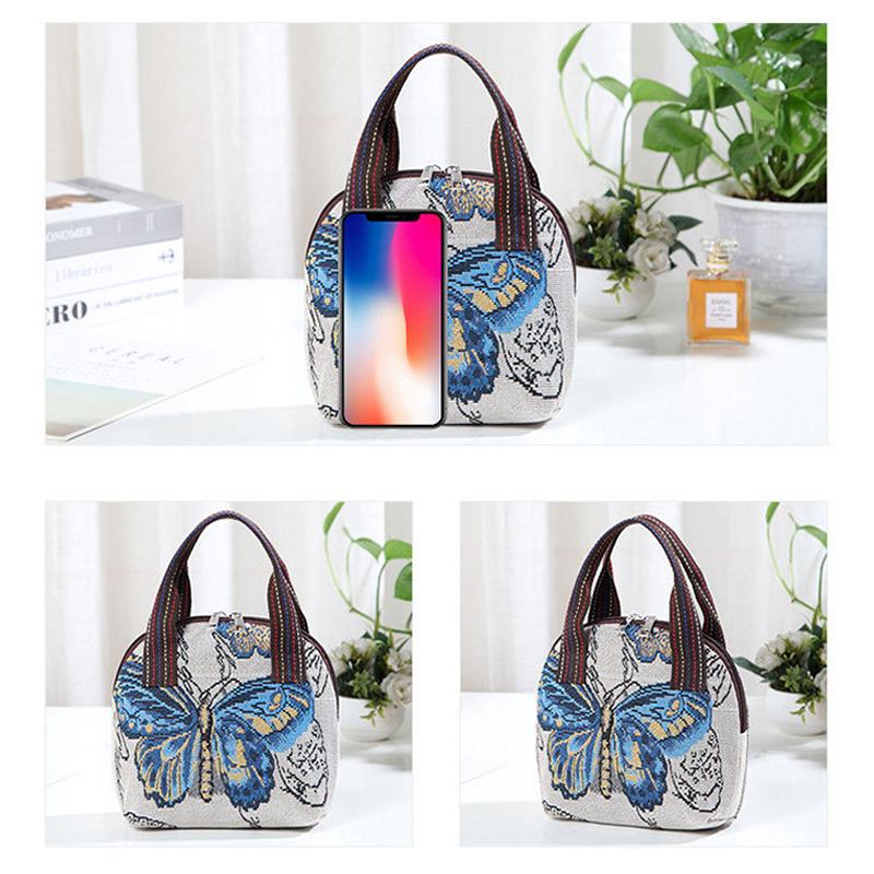 Woven Bags For Women Shoulder Bag Retro Casual Tote Handbags Ethnic Style Bags