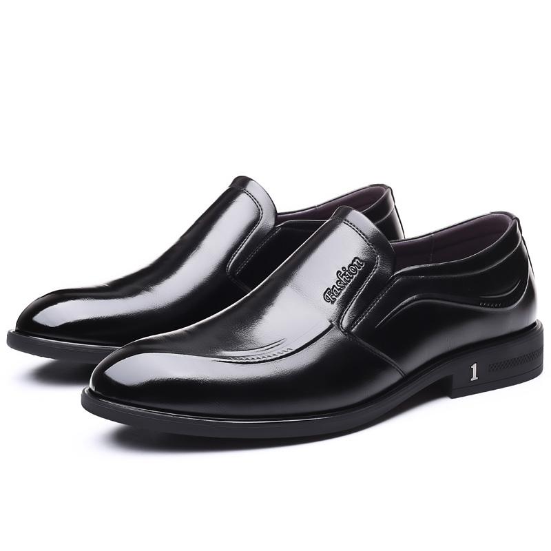 

Мужские туфли дерби из кожи с острым носком, роскошные туфли в британском джентльменском стиле для отдыха на природе, для офиса, для прогулок, черные туфли без застежек 44 чёрный