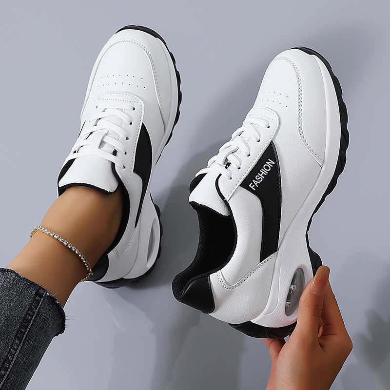 Fashion Round Foot Large Size Platform Shoes Woman Heel Women's Shoes With Thick Heels Famous Brand Sneakers Sports Newest Cute