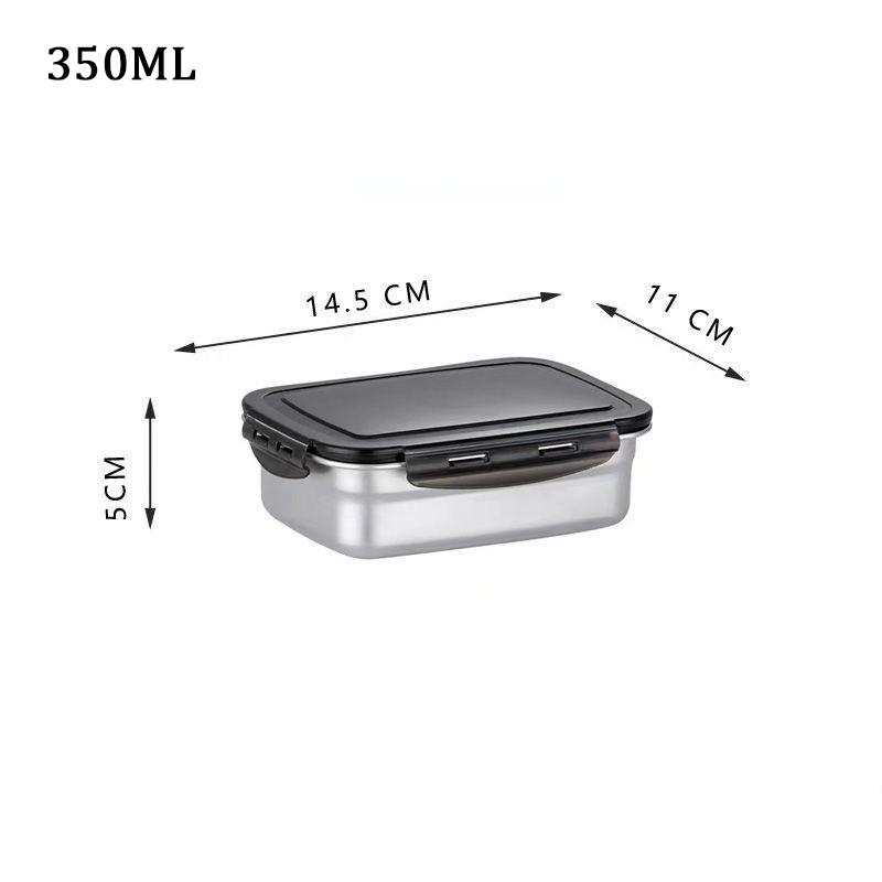 

Ланч-бокс из нержавеющей стали 304 с герметичной крышкой Crisper 850 мл, контейнер для хранения продуктов, инструменты для пикника и кемпинга, контейнер для еды