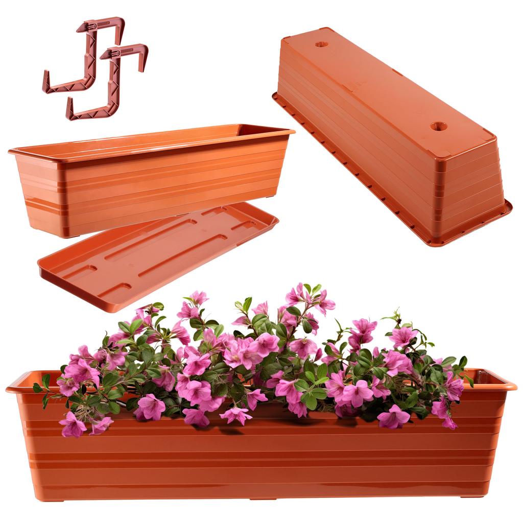 KADAX Skrzynka Balkonowa Doniczka Z Uchwytami  