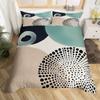 Floral Abstract Geometric King Duvet Cover Boho Exotic Bedding Set Colorful Retro Flower Comforter Cover Polyester Quilt Cover
