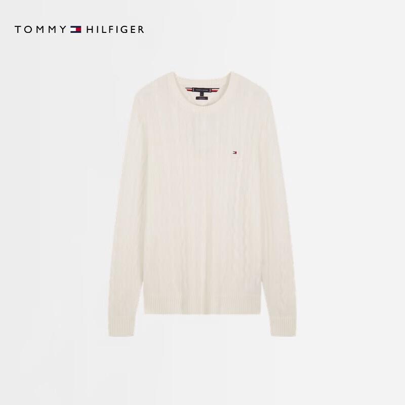 Tommy Hilfiger Unisex Cable-Knit Pure Wool Sweater