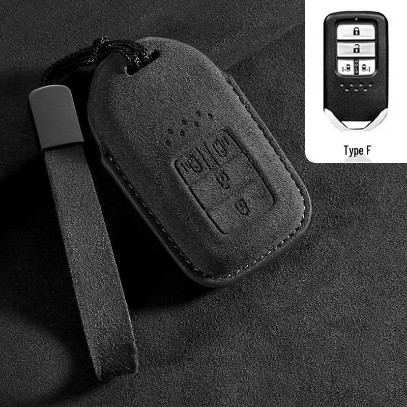 Compatible Car Key Case for Honda CRV, Accord 10th Gen, Civic, XRV, Guandao, Lingpai, Haoying, Binzhi - Cowhide Leather Bag