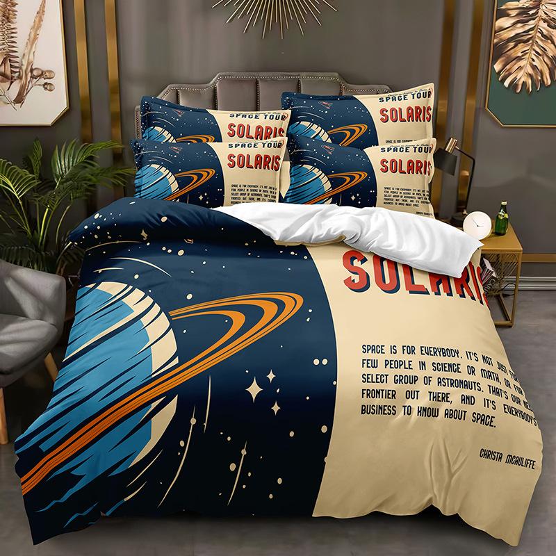 Fashion Technology Printing, 3D Digital Printing, Bedding, Duvet Covers, Pillowcases, Three-piece Sets