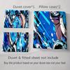 Blue, dynamic, abstract. Bedding Duvet cover sets Duvet covers Pillowcases gifts (1 * Duvet Cover 2 * Pillowcases, without duvet insert)
