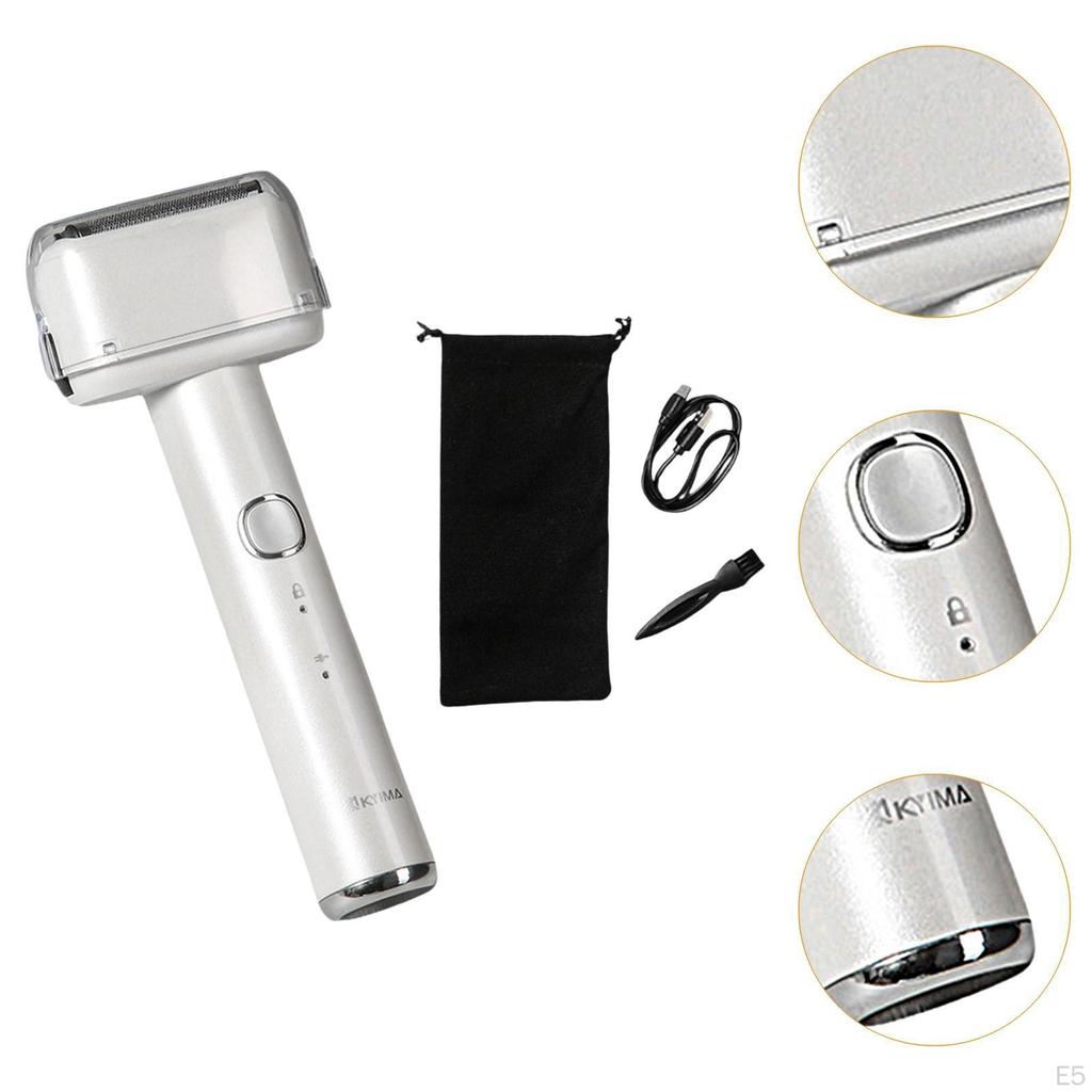 Electric Shavers Facial Beard Trimmer Pocket Size USB Charging with Storage Bag Portable